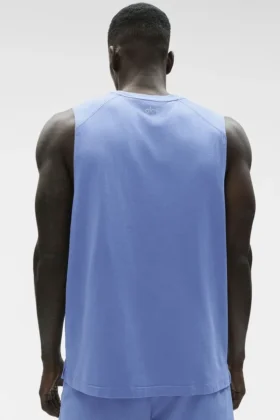 Camiseta de tirantes Alo Vapor Muscle – Azul Provenza