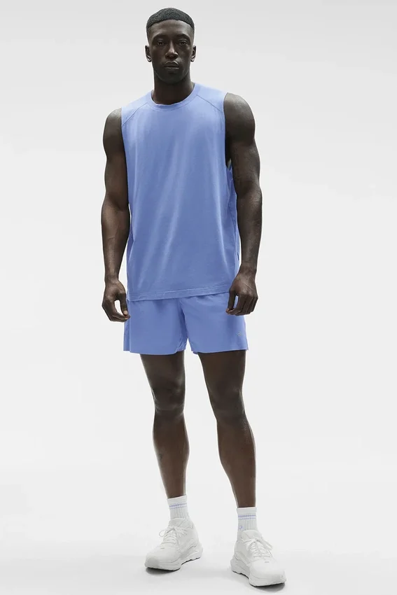 Camiseta de tirantes Alo Vapor Muscle - Azul Provenza