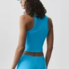 Camiseta de tirantes Alosoft Level Up con cremallera completa - Azul celeste