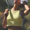 Camiseta de tirantes Aspire - Amarillo sol/Blanco