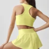 Camiseta de tirantes Aspire - Amarillo sol/Blanco
