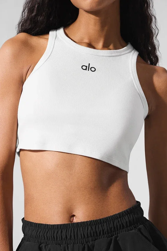 Camiseta de tirantes Aspire - Blanco/Negro