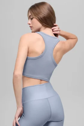 Camiseta de tirantes Aspire – Escarcha invernal/Blanco