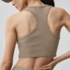 Camiseta de tirantes Aspire - Grava/Blanco