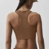 Camiseta de tirantes Aspire - Marrón bronceado/Blanco