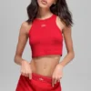 Camiseta de tirantes Aspire - Rojo brillante/Blanco