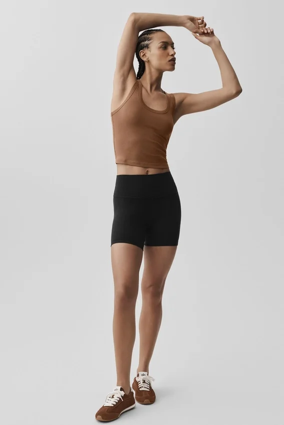Camiseta de tirantes atemporal - Marrón bronceado