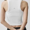 Camiseta de tirantes con cremallera completa Alosoft Level Up - Blanco