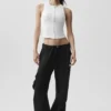 Camiseta de tirantes con cremallera completa Alosoft Level Up - Blanco