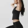 Camiseta de tirantes con cremallera completa Alosoft Level Up - Negro
