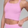Camiseta de tirantes con sostén acanalado sin costuras Favorite - Rosa Candy Heart