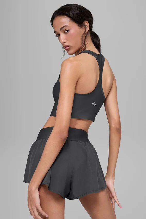 Camiseta de tirantes con sostén Airlift Super Sleek - Antracita