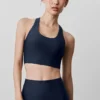 Camiseta de tirantes con sostén Airlift Super Sleek - Azul marino