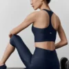 Camiseta de tirantes con sostén Airlift Super Sleek - Azul marino