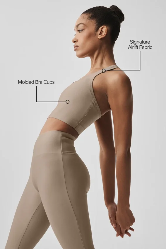 Camiseta de tirantes con sostén Airlift Super Sleek - Gravel