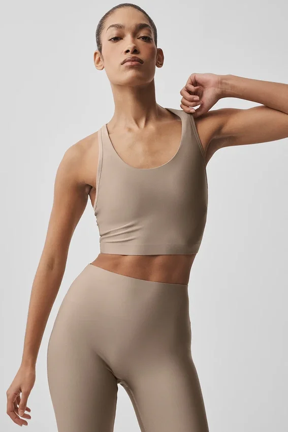 Camiseta de tirantes con sostén Airlift Super Sleek - Gravel