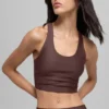 Camiseta de tirantes con sostén Airlift Super Sleek - Marrón piedra