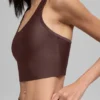 Camiseta de tirantes con sostén Airlift Super Sleek - Marrón piedra