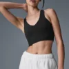 Camiseta de tirantes con sostén integrado Airbrush Real Bra - Negro