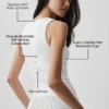 Camiseta de tirantes con sostén integrado Alo Softsculpt No Nonsense - Blanco