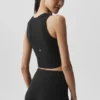 Camiseta de tirantes con sostén Sway - Negro
