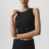 Camiseta de tirantes con sostén Sway - Negro