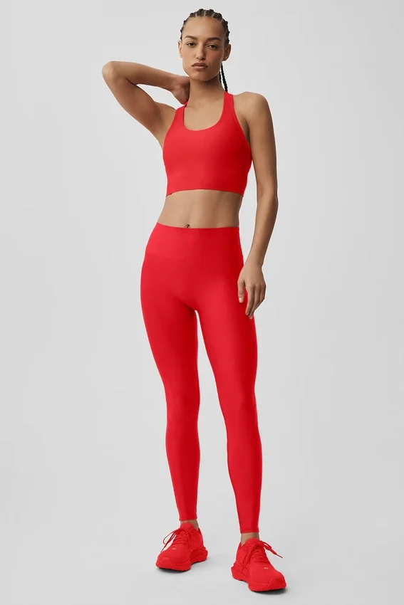 Camiseta de tirantes con sujetador Airlift Super Sleek - Rojo brillante