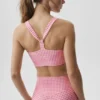 Camiseta de tirantes con sujetador integrado Airlift de cuadros vichy - Cuadros vichy rosa paraíso