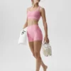 Camiseta de tirantes con sujetador integrado Airlift de cuadros vichy - Cuadros vichy rosa paraíso