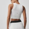Camiseta de tirantes con sujetador Sway - Blanco