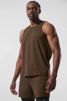 Camiseta de tirantes Conquer – Espresso