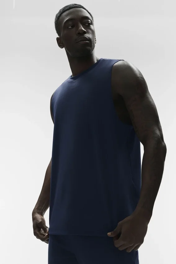 Camiseta de tirantes Conquer Muscle - Azul marino