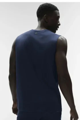 Camiseta de tirantes Conquer Muscle – Azul marino