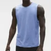 Camiseta de tirantes Conquer Muscle — Azul Provenza jaspeado