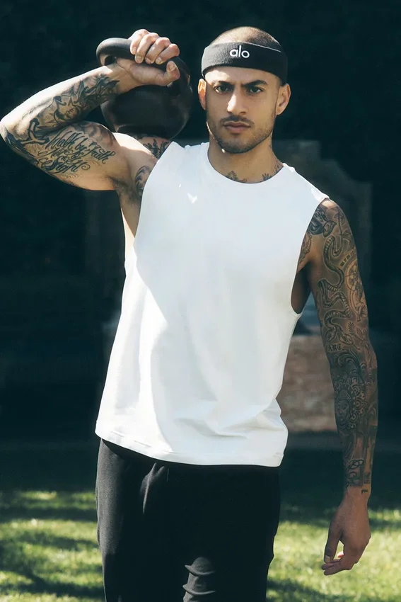 Camiseta de tirantes Conquer Muscle - Blanco