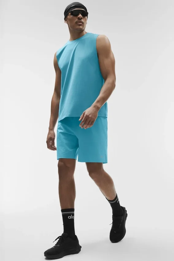 Camiseta de tirantes Conquer Muscle - Blue Breeze