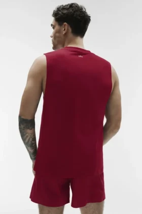 Camiseta de tirantes Conquer Muscle – Granate