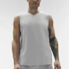 Camiseta de tirantes Conquer Muscle - Gris jaspeado deportivo