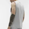 Camiseta de tirantes Conquer Muscle - Gris jaspeado deportivo