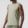 Camiseta de tirantes Conquer Muscle - Piedra caliza