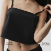Camiseta de tirantes corta «Connection» — Negro
