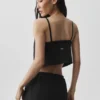 Camiseta de tirantes corta «Connection» — Negro