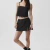 Camiseta de tirantes corta «Connection» — Negro