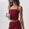 Camiseta de tirantes corta «Connection» - Rojo «Summer Romance»