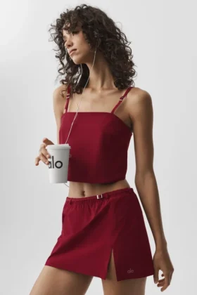 Camiseta de tirantes corta «Connection» - Rojo «Summer Romance»