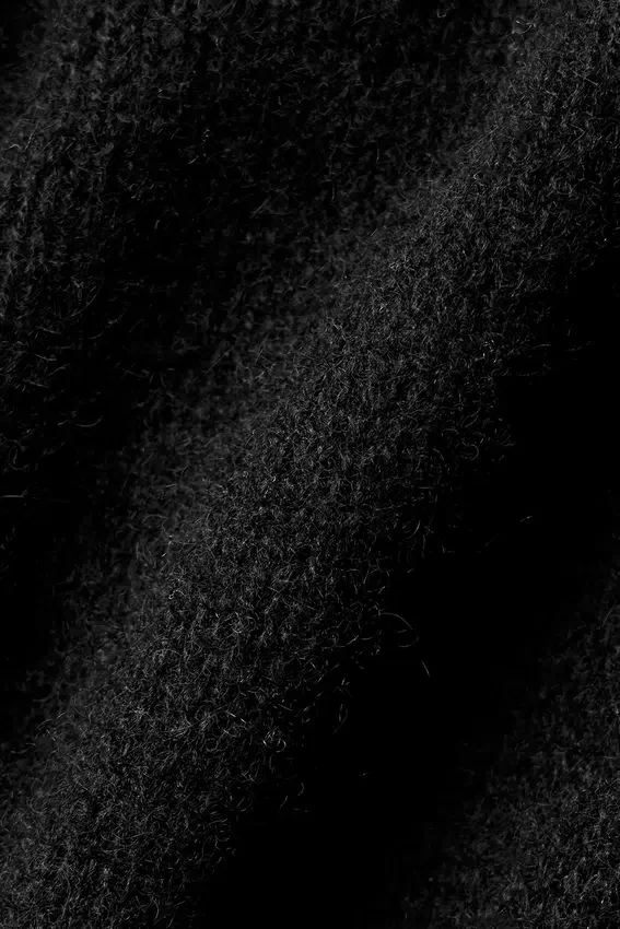 Camiseta de tirantes de cachemira transparente - Negro