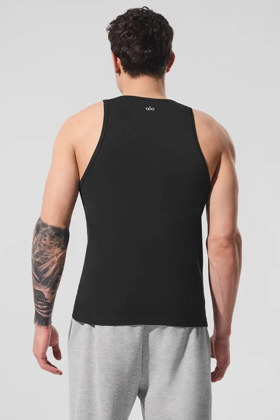 Camiseta de tirantes de modal de uso diario - Negro