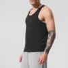 Camiseta de tirantes de modal de uso diario - Negro