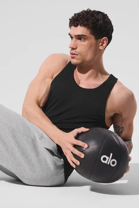 Camiseta de tirantes de modal de uso diario - Negro