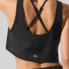 Camiseta de tirantes deportiva corta «Sport Star» - Negro